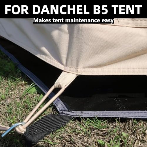 DANCHEL OUTDOOR B5PRO/B2/B2A Bell Tent Footprint, 3/4/5/6m Waterproof Round Tarp Ground Sheet for Canvas Yurt Tent Floor Protector Camping Glamping Accessories - size: 6m/20ft
