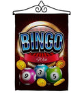 Breeze Decor Bingo Win Garden Flag Set Wall Hanger Interests Game Bunco Night Dice Poker Hobbies Leisure Activity Small Decorative Gift Yard House Banner Double-Sided Made in USA 13 X 18.5 - size: Garden Flag Set 13"x 18.5" w/ Wall Hanger