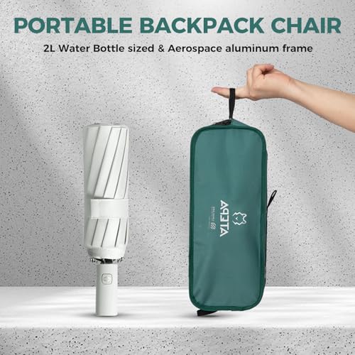 ATEPA UFO3.0 Ultralight Backpacking Chair, 330 lbs Heavy-Duty Aerospace Aluminum Folding Camp Chair with Hexagon Ergonomic Seat Anti-Sink Feet, Compact Portable Outdoor Gear for Hiking Fishing, Green - color: Green Pro- 1 Pack