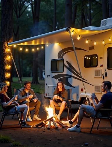 Larkvue 50FT(2x25FT) Solar String Lights Outdoor with Remote, Waterproof Dimmable 3 Modes Patio Lights with 20+2 LED G40 Bulbs for Cafe Bistro-Black - color: Black