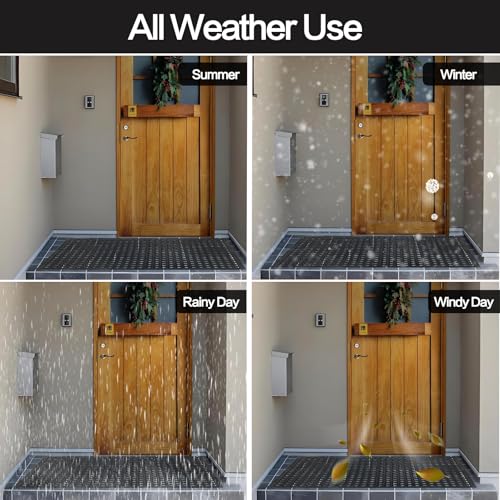 Nexboraque Anti Fatigue Rubber Floor Mats, 24 x 36 Inch Non-Slip Restaurant Mat Door Mat Drainage Mat for Indoor Outdoor Wet Area, Pool Entry, Garden - Black - size: 35"L x 23"W x 0.4"Th