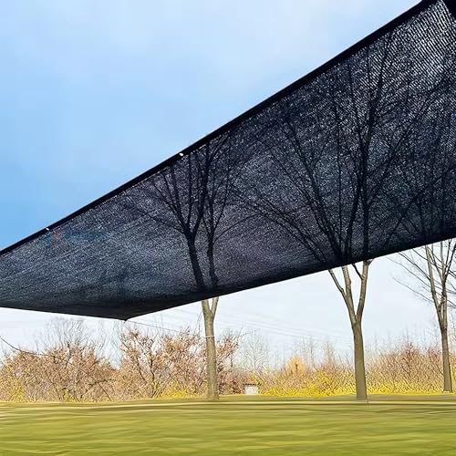 winemana 50% Black Shade Cloth, 3.3 x 13.3 FT Mesh Tarp for Garden Greenhouse Patio, Plants Heat Protection, Outdoor Sun Shade Cover, Resistant Netting Screen with Grommets for Growing Chicken Coop - size: 3.3 FT x 13.3 FT, style: 50%