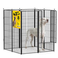 Dog Playpen 42 inch 8 Panels for Indoor & Outdoor Use – Heavy-Duty Metal Pet Fence with Ground Stakes, Rounded Ball Tops for Safety, Stable & Foldable Design, Easy to Assemble - size: 42inch, style: 8 Panels