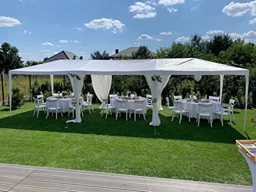 Quictent 10x30 Party Tent Gazebo Wedding Canopy Tent for Parties BBQ Shelter Pavilion with Removable Church Sidewalls & Elegant Church - size: 10'x30'-standard