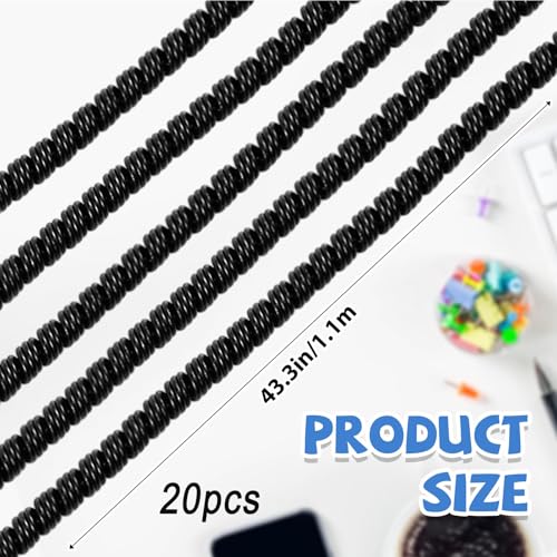 Frienda 10 Pcs Spiral Cord Protector Chargers Protector Pets No Chew Data Cable Protective Sleeve Headphone Charger Saver USB Cable Cover Wire Repair for Phone USB (Black) - color: Black