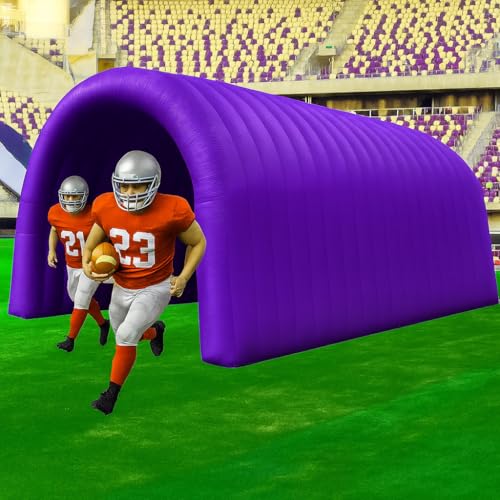 23x10x10FT Quick Setup Inflatable Tunnel Arch - for Sports Games, Trade Shows & Promotions (Blower Included) - color: Purple, size: 24FT