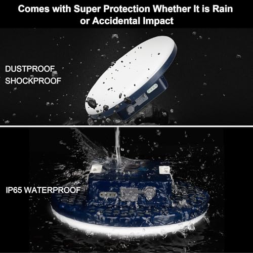 IODOO 16500mAh 3000LM 3000K 6000K Flashlight Portable LED Camping Lantern Rechargeable Light 60W with Magnet IP65 Waterproof Tent Light Power Failure - size: 60W