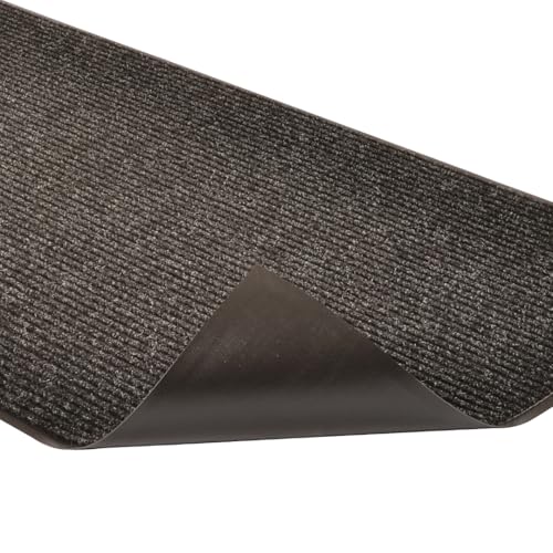 Notrax Heritage Rib™ Commercial Indoor Door Mat Office Rugs – 2' x 3' Charcoal Front Door Mat with Double Rib 22oz Yarn, Non-Slip Vinyl Backing – Durable Entryway Rug Made in The USA – 117S0023CH - color: Charcoal, size: 36"L x 24"W x 0.4"Th