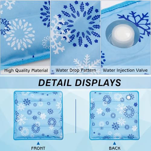 Dog Cooling Mat Water Injection Pet Cool Pads Dogs & Cats Pet Cooling Blanket for Outdoor Car Seats Beds (Azure, 24 * 18IN) - color: Azure, size: 24*18IN