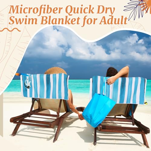 Mixweer 8 Packs Microfiber Beach Towel Bulk 60 x 28 Inch Sand Free Travel Large Microfiber Pool Swim Multi Style Beach Towel Blanket for Adult on Vacation Accessories (Simple Style) - style: Simple style
