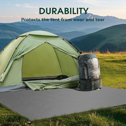 JAICOM Tent Footprint - Waterproof Camping Tarp, 1-6 Person Tent Floor Saver, PU 3000mm Small Tarp for Hiking, Backpacking, Hammock, Beach, Picnic and Other Outdoor Activities - color: 86" X 59" - 2 Person