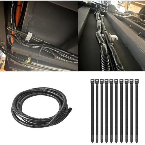 1/4"-32.8ft Split Wire Loom Tubing Cable Management Conduit Flexible Covers Cord Protectors