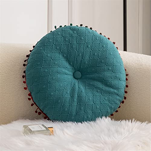 Round Cushion Ball Round Pillow Sofa Cushion Floor Pillow (Blue, 15.7in40cm) - color: Blue