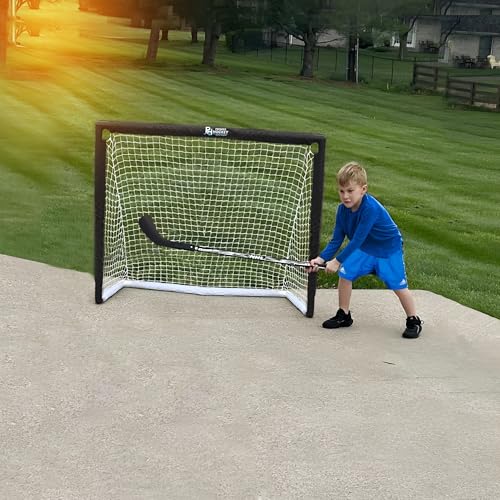 Premier Sports – Street Hockey Goal & Shooter Tutor – Portable Hockey Net for Indoor & Outdoor Use – Hockey Training Equipment
