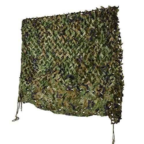 HYOUT Camo Netting Camouflage Net Bulk Roll for Hunting Blinds Ghillie Sunshade, Camping, Military Party Decoration - color: Woodland Camo, size: 10x10ft(3M*3M)