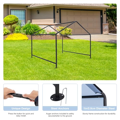 Dog Shade Shelter 2.5'x2.1'x2.1' for Small Dogs, Pet Outdoor Tent with Upgraded Doors, Outside Sun Rain Canopy Pet House for Dogs, Cats, Small Animals and Livestock, Navy Blue - style: Navy Blue-S