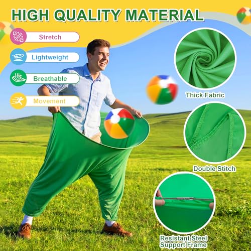 Granny Pants Yard Game, Outdoor Game with Bouncy Ball and Air Pump, Team Relay Family Reunion Party Field Game - size: 2PCS