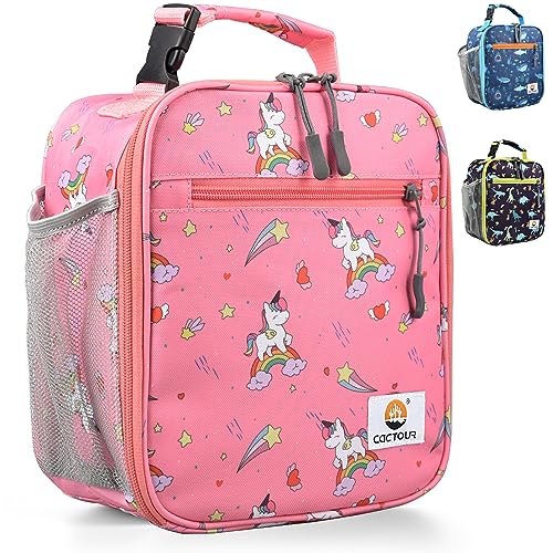 CaCTOUR Lunch Box Kids,Premium Insulated Lunch Bag for Girls Boys,Soft Bag Mini Cooler Back to School Thermal Reusable Lunch Bag for Work School Picnic (Star Rainbow) - color: C-Star