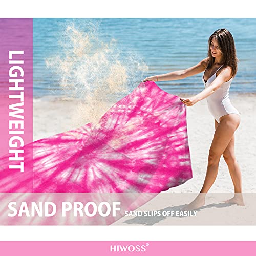 Beach Blanket Waterproof Sandproof Oversized 95”x 80”,Sand Free Beach Mat with Corner Pockets,Portable Mesh Bag for Beach Festival,Picnic,Travel and Outdoor Camping (PinkFloyd) - color: Pinkfloyd