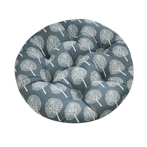 Boho Round Chair Cushion 16" Soft Thick Seat Cushion Outdoor Bistro Floor Sofa Pads Colorful Leaf Ergonomic Support Cushions for Dining Chairs, Garden Patio, Home, Office Car - color: A