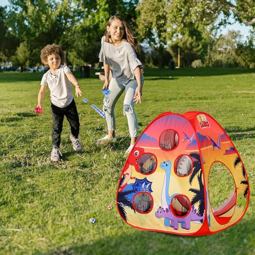 Bean Bag Toss Game Sets for Kids-3-in-1 Corn Hole Games for Kids,Kid Cornhole Game Set,Outside Backyard Outdoor Indoor Party Family Bean Bags Kid Tossing - color: Dinosaur-2