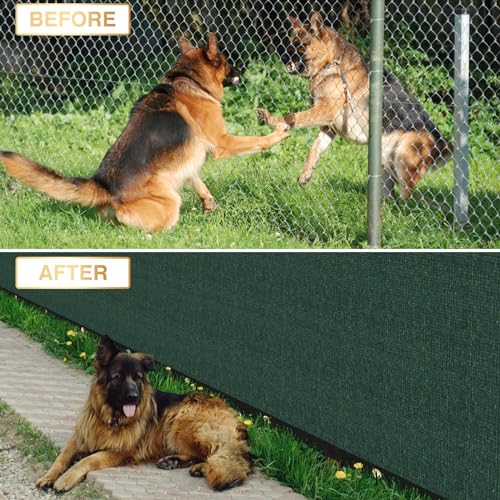 Privacy Fence Screen 6' x 2' Fencing Cover Heavy Duty Mesh Windscreen Cloth for Outdoor Garden Patio Backyard Chain Link Fence Green - color: Green, size: 6' x 2'