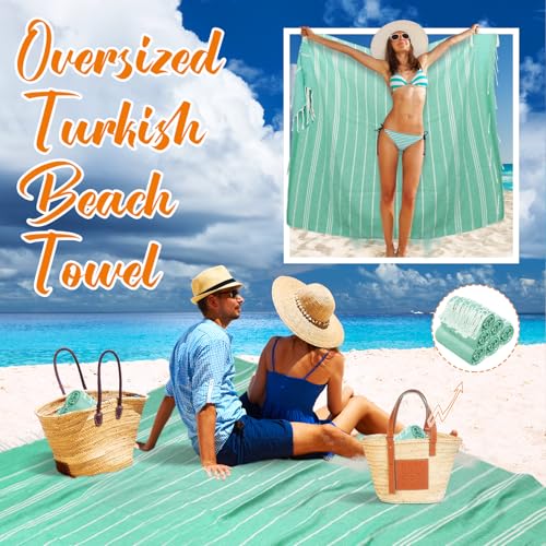 YSYJ Oversized Turkish Beach Towel Giant XXL Beach Towel Quick Dry Sand Free Extra Large Turkish Lightweight XL Beach Blanket for Travel Teal - color: Teal, size: 72"x72"- 1 Pack
