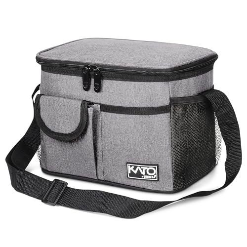 Tirrinia Insulated Lunch Bag for Women Men, Leakproof Lunch Box Containers for Adult, Work, School, Soft Lunchbox for Kids,Boys, Adult Cooler Bag for Picnic Hiking Beach,Gray - color: Gray, size: Medium -8L