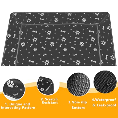 Dog Playpen Bottom for 36" Inch Pet Playpen with 4 Panels, Dog Crate Bottom Pet Tent Puppy Play Pen Bottom, Ideal for Indoor/Outdoor Use. Note: Playpen Not Included (Black) - color: Black