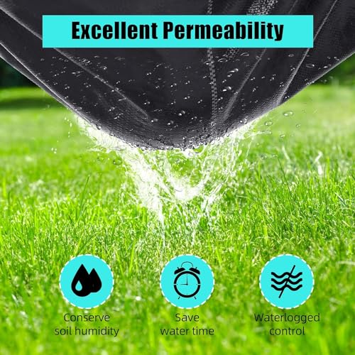 6.5ft x 330ft Weed Barrier Landscape Fabric Heavy Duty, Premium 3.2oz Ground Cover Weed Block Gardening Mat, Easy Setup & Superior Weed Control - size: 6.5ft x 330ft & 3.2 oz