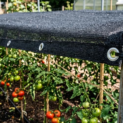 ColourTree 70% Black Shade Cloth Custom Size 2FT x 5FT Mesh Tarp, UV Resistant Netting with Upgrade Grommets for Plant Cover, Greenhouse, Chicken Coop, Barn, Kennel, Garden. (We Make Custom Size) - size: 2' X 5' Custom Size