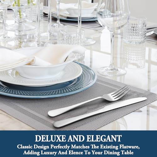 8 Pieces Dinner Forks Set, Food-Grade Stainless Steel Forks, Silverware Forks for Home, Kitchen or Restaurant, Mirror Polished, Dishwasher Safe - 8 Inch - size: 8pcs-Silver