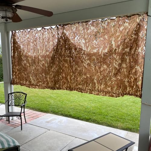 HYOUT Camo Netting Camouflage Net Bulk Roll for Hunting Blinds Ghillie Sunshade, Camping, Military Party Decoration - color: Desert Camo, size: 6.5x10ft(2M*3M)