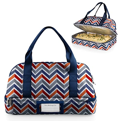 PICNIC TIME Potluck Insulated Casserole Carrier, Thermal Food Carrier, Portable Food Warmer, Insulated Container for up to 300 Degrees with Framed Window and Comfort handles (Vibe Collection) - color: Vibe Collection