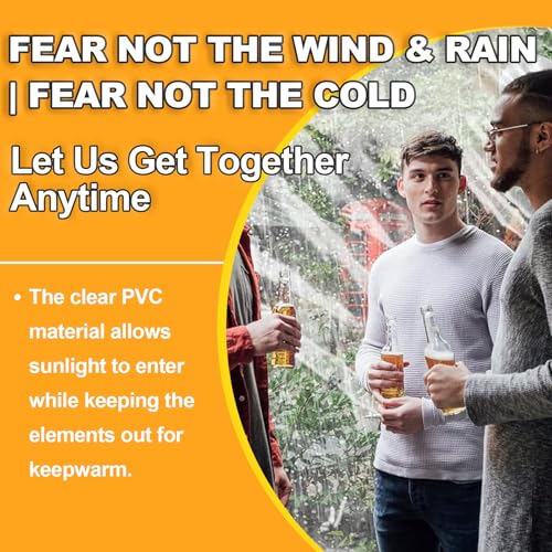 Clear Sidewall Splicing Transparent Canopy Sunwall for 10x10 Pop Up Canopy (Black) - color: Black