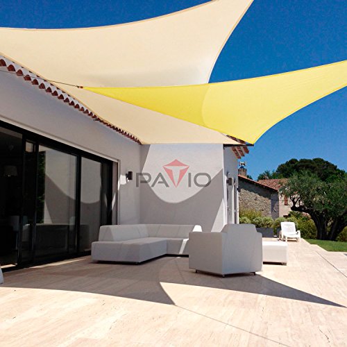 Patio Paradise 8' x 8' Sun Shade Sail Rectangle Canopy Patio Cover Sunlight Block Awning Heavy Duty Commercial Grade for Backyard Lawn Garden Outdoor Activities, Beige