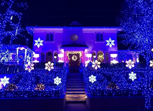 2-Pack Connectable Christmas Lights Outdoor, Total 164FT 400LED Christmas String Lights Waterproof with 8 Modes & Timer, Green Wire Twinkle Lights for Xmas Tree Decorations Outdoor Indoor, Blue - color: Blue