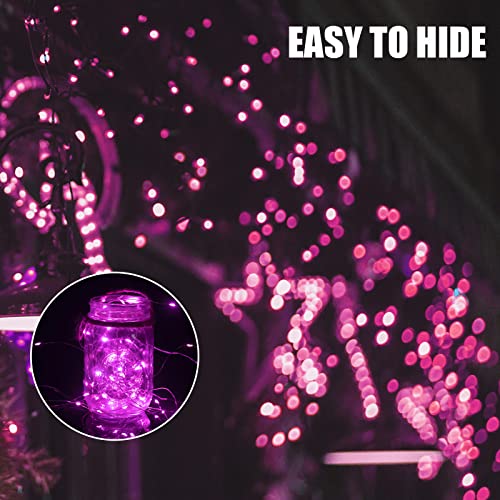 Brightown Valentine's Day 12 Pack Pink Led Fairy Lights Battery Operated String Lights Waterproof Silver Wire 7 Feet 20 Led Firefly Starry Moon Lights for DIY Wedding Party Bedroom - color: Pink, size: 12 Pack