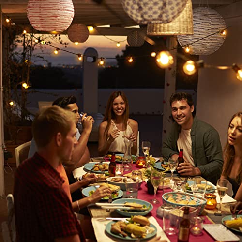 Zuske Outdoor String Lights Waterproof, 240FT Patio Lights with 124 Shatterproof G40 Globe Bulb(4 Spare), Connectable Dimmable Hanging LED String Lights for Outside Backyard Porch Balcony(120FTx2) - size: Electric-240FT