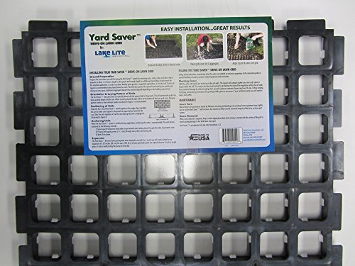 FGLLI01874-5PK Drive-On Lawn Grid, 38.5 x 19 x 1.25, Black (Pack of 5)