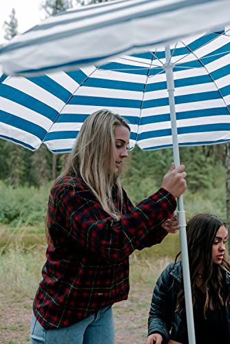 Stansport Picnic Table and Umbrella Combo - Brown