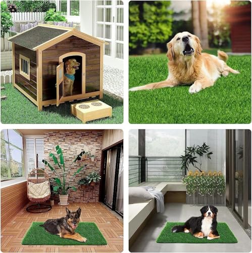 Artificial Grass for Dogs Pee Tray Fake Grass Mat for Professional Puppy Potty Trainer Replacement Dog Grass Pad for Indoor and Outdoor 29.1 x 21.1 Inch (Pack of 1)