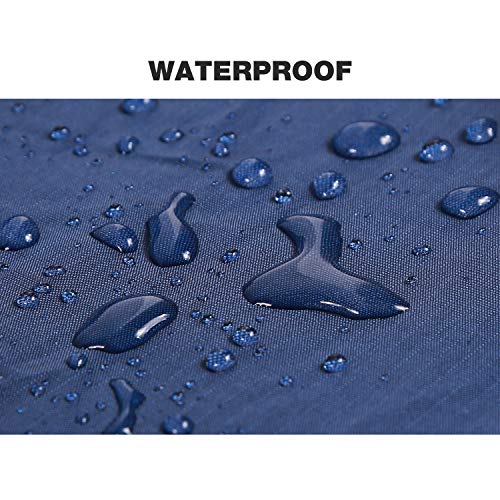 REDCAMP Large Waterproof Stadium Blanket for Cold Weather, Soft Warm Fleece Camping Blanket Windproof for Outdoor Sports, Dark Blue - color: Dark Blue/Light Grey