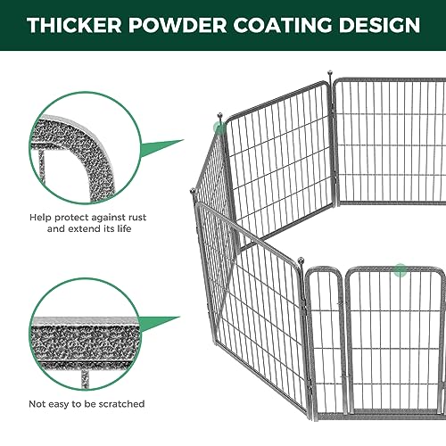 FXW Aster Dog Playpen Designed for Yard, 32inch 32 Panels - size: 32"H & 32 Panels