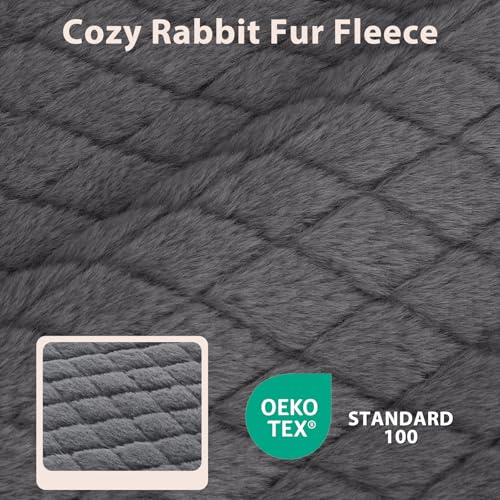 JOEJOY Orthopedic Dog Bed for Large Dogs, Washable Dog Crate Bed Large Sized with Removable Cover, Egg Memory Foam Big Pet Beds, Grey, 35"x22" - color: Grey, size: L(35"x22")