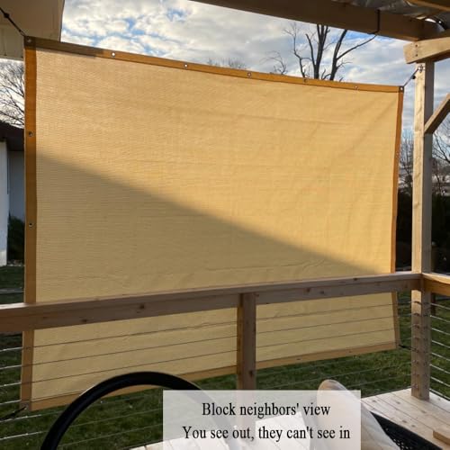 90% Shade Cloth for Patio, 8X25 FT Pergola Shade Cover, Breathable Sun Shade Fabric for Beach, Deck, Porch, Gazebo, Carport, Outdoor Sunshade Screen for Garden, Balcony, Pool. - size: 8x25Ft