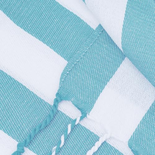Set of 6 Turkish Beach Towel, Cotton Beach Towels, 36 x 71 Inches Turkish Towel, Sand Free, Quick Dry, Lightweight Beach Towels for Adult Blue - color: Blue, size: 6 Pack