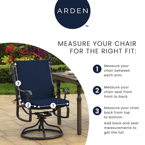 Arden earthFIBER Outdoor Dining Chair Cushion, 20 x 20, Rain-Proof, Fade Resistant, Sandbar Taupe Texture - color: Sandbar Taupe Texture, size: 1 Pack, style: Polyfill
