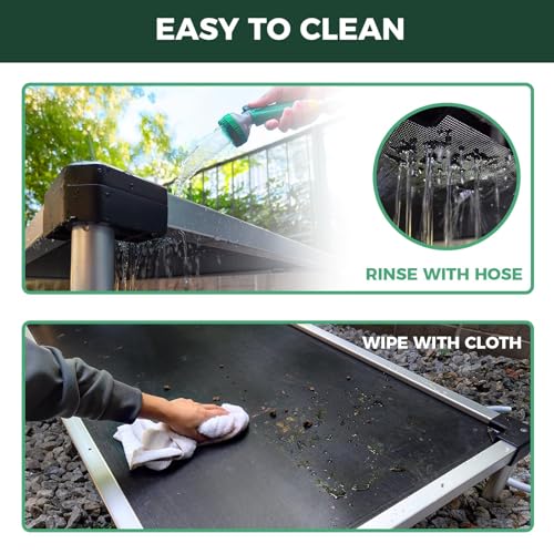 FXW TitanNest Chew-Proof Elevated Dog Bed, Raised Cot for Indoor/Outdoor/Camping Use, Durable & Waterproof Cooling Pet Bed for Extra-Small Dogs, 29.0" L x 18.0" W x 4.5" H, Black - size: X-small Dog (29.0"l X 18.0"w X 4.5"h)