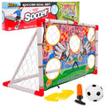 Kids Soccer Goal – 2 in 1 Soccer Goal with Target Net, Portable Soccer Goals for Backyard & Indoor Play, Small Soccer Goals 4' x 2.4' ft – Toddler Fun Training Set for with Ball Ages 3+